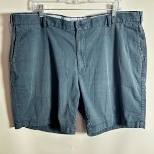 Peter Millar Flat Front Golf Twill Khaki Chino 8" SHORTS Blue - 42W